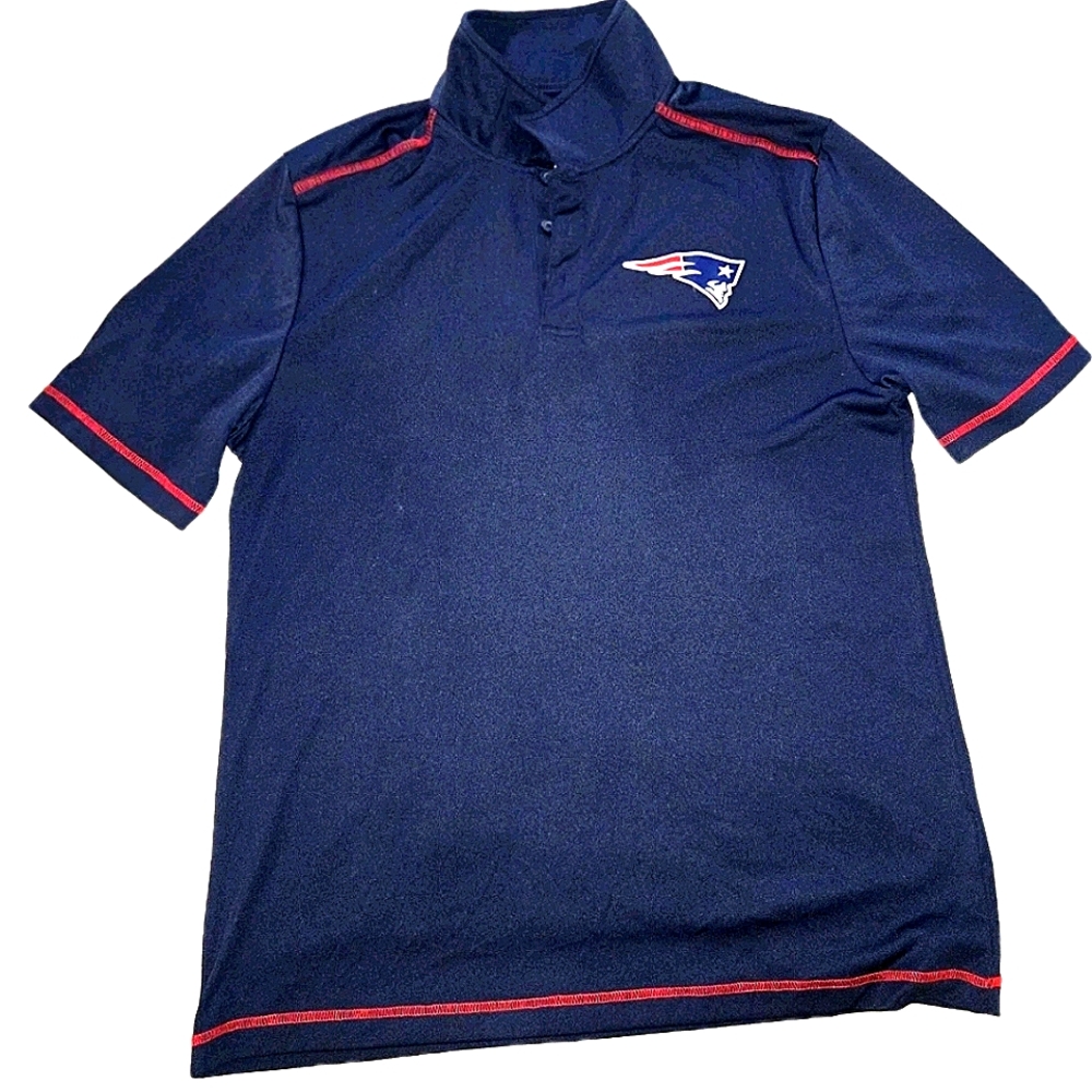 New England Patriots Navy Polo Shirt Size L